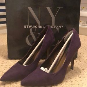 Size 7.5 NY&C Purple Promenade heels